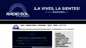 What Radiosol.cl website looked like in 2018 (6 years ago)