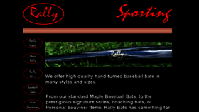 What Rallybats.com website looked like in 2018 (6 years ago)