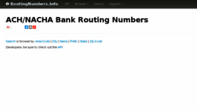 What Routingnumbers.info website looked like in 2018 (6 years ago)
