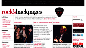 What Rocksbackpages.com website looked like in 2018 (6 years ago)