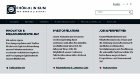 What Rhoen-klinikum-ag.com website looked like in 2018 (6 years ago)