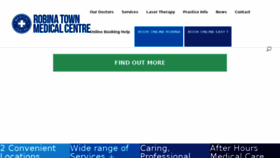 What Robinatownmedicalcentre.com.au website looked like in 2018 (6 years ago)