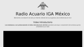 What Radioacuarioigamexico.com website looked like in 2018 (6 years ago)