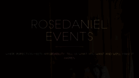 What Rosedanielevents.co.uk website looked like in 2018 (6 years ago)