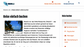 What Reisego.de website looked like in 2018 (7 years ago)