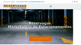 What Reservagas.com.br website looked like in 2018 (6 years ago)