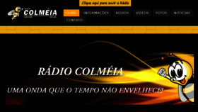 What Radiocolmeia.com.br website looked like in 2018 (6 years ago)