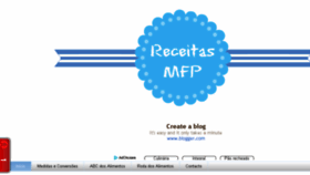 What Receitasmfp.com website looked like in 2018 (6 years ago)