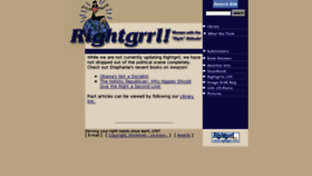 What Rightgrrl.com website looked like in 2018 (6 years ago)