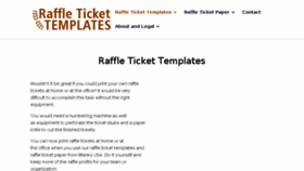 What Raffletickettemplates.org website looked like in 2018 (6 years ago)