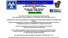 What Ramparts-mot.co.uk website looked like in 2018 (6 years ago)