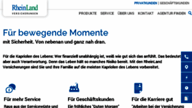 What Rheinland-versicherungen.de website looked like in 2018 (6 years ago)