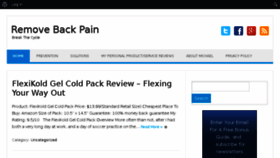 What Removebackpain.com website looked like in 2018 (6 years ago)