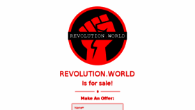 What Revolution.world website looked like in 2018 (6 years ago)