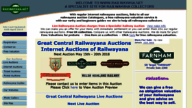 What Railwayana.net website looked like in 2018 (6 years ago)