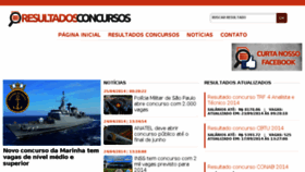 What Resultadosconcursos.com.br website looked like in 2018 (6 years ago)