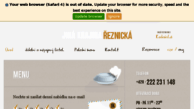 What Reznicka.jinakrajina.cz website looked like in 2018 (6 years ago)