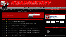 What Rojadirectatv.live website looked like in 2018 (6 years ago)
