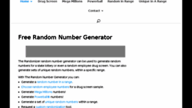 What Randomizer.us website looked like in 2018 (6 years ago)
