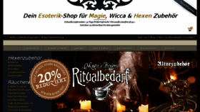 What Ritualbedarf.de website looked like in 2018 (6 years ago)