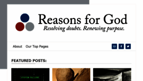 What Reasonsforgod.org website looked like in 2018 (6 years ago)