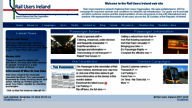What Railusers.ie website looked like in 2018 (6 years ago)