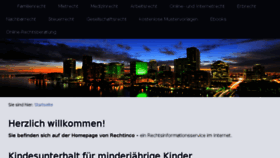What Rechtinco.de website looked like in 2018 (6 years ago)