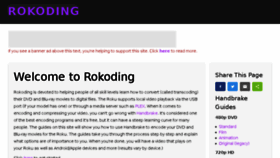 What Rokoding.com website looked like in 2018 (6 years ago)