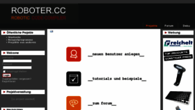 What Roboter.cc website looked like in 2018 (7 years ago)