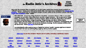 What Radioatticarchives.com website looked like in 2018 (6 years ago)