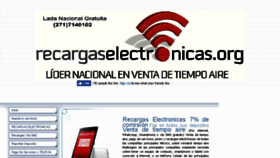 What Recargaselectronicas.org website looked like in 2018 (6 years ago)