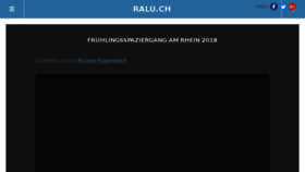 What Ralu.ch website looked like in 2018 (6 years ago)