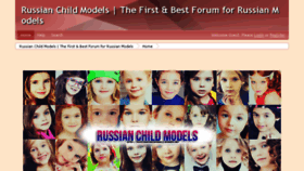 What Russianchildmodels.boards.net website looked like in 2018 (6 years ago)