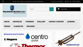 What Repuestoscalentador.com website looked like in 2018 (6 years ago)