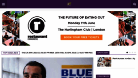 What Restaurantmagazine.co.uk website looked like in 2018 (6 years ago)