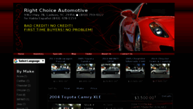 What Rightchoiceautomotive.biz website looked like in 2018 (6 years ago)