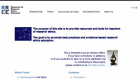 What Research-ethics.org website looked like in 2018 (6 years ago)