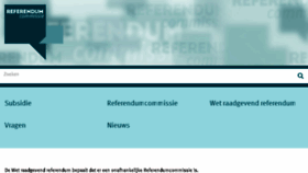 What Referendum-commissie.nl website looked like in 2018 (6 years ago)