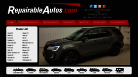 What Repairableautos.com website looked like in 2018 (6 years ago)