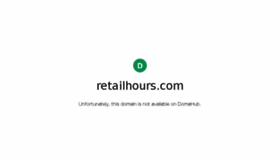 What Retailhours.com website looked like in 2018 (5 years ago)
