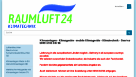 What Raumluft24.de website looked like in 2018 (6 years ago)