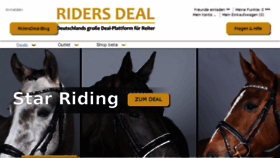What Ridersdeal.de website looked like in 2018 (6 years ago)