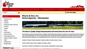 What Rhyneandson.com website looked like in 2018 (5 years ago)