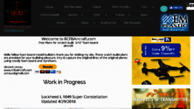 What Rcfbaircraft.com website looked like in 2018 (6 years ago)