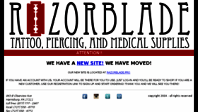What Razorbladeproducts.com website looked like in 2018 (6 years ago)