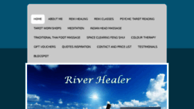 What Riverhealer.com website looked like in 2018 (5 years ago)