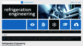What Refrigeration.engineering website looked like in 2018 (5 years ago)