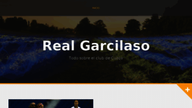 What Realgarcilaso.pe website looked like in 2018 (6 years ago)