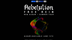 What Rebelutionmusic.com website looked like in 2018 (6 years ago)