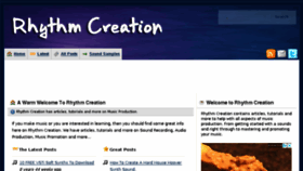 What Rhythmcreation.com website looked like in 2018 (6 years ago)